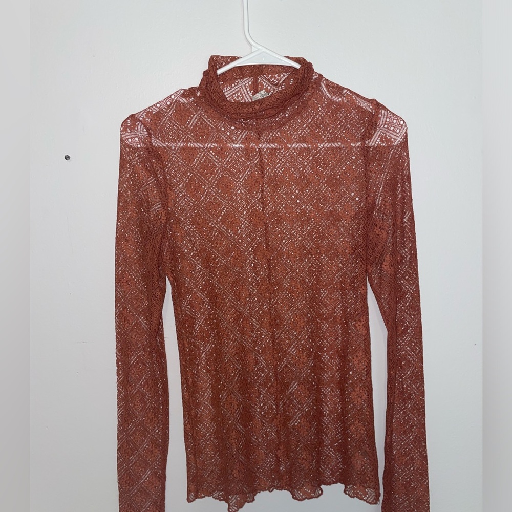 Free People Lace Shirt